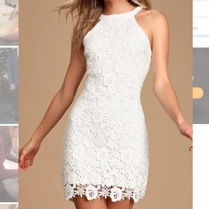 White Lace dress from Lulus
